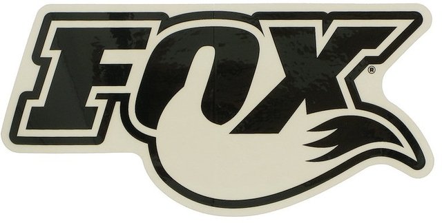 Fox Racing Shox Logo Decal - black-white/large