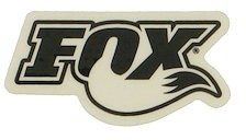 Fox Racing Shox Logo Aufkleber - schwarz-weiß/small