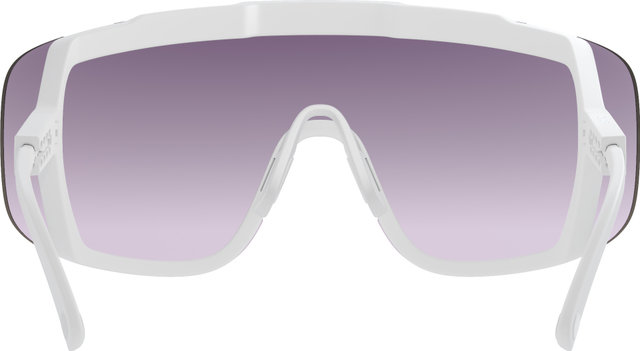 POC Devour sports glasses with replacement lens - hydrogen white | clarity road-sunny silver