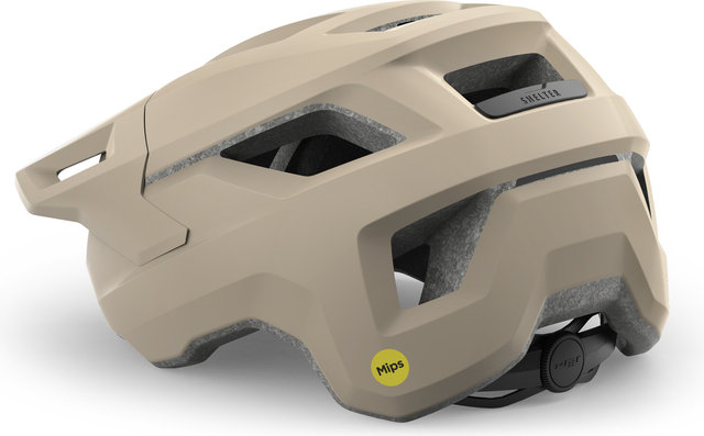 MET Casque VTT Shelter Mips - sand matte | 52 - 56 cm
