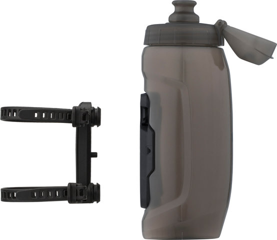 FIDLOCK TWIST uni base bottle holder system with drinking bottle 590 ml - transparent black/590 ml
