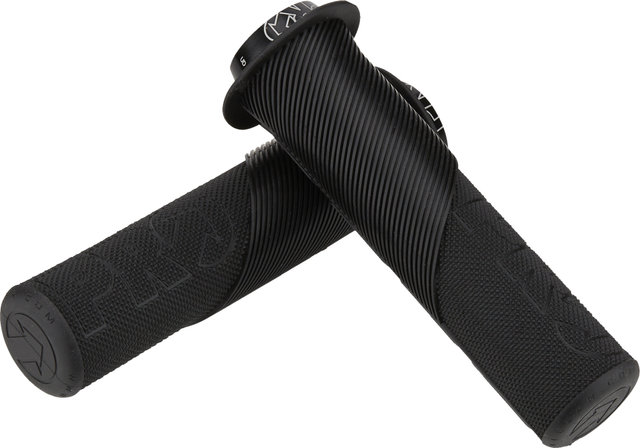 PRO Trail Lock On Handlebar Grips with Flange - black | 132 mm