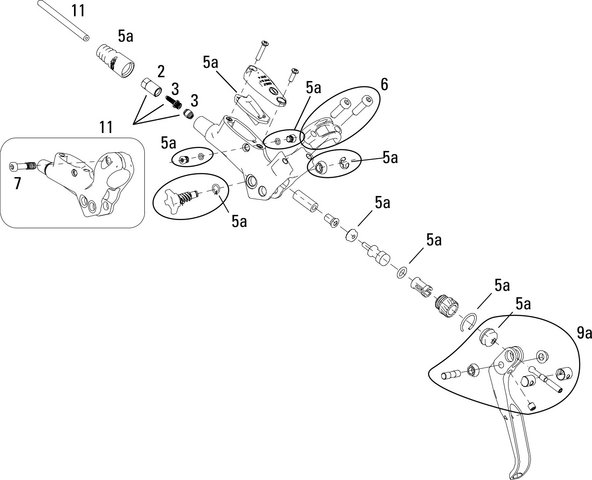 Avid Spare Juicy 7 Brake Lever (2006-2007) - 3/universal