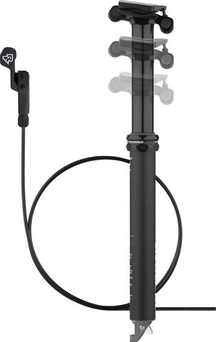 Race Face Turbine R Dropper 125 mm Sattelstütze - black/30,9 mm / 363,5 mm / SB 0 mm / 1-fach Remote
