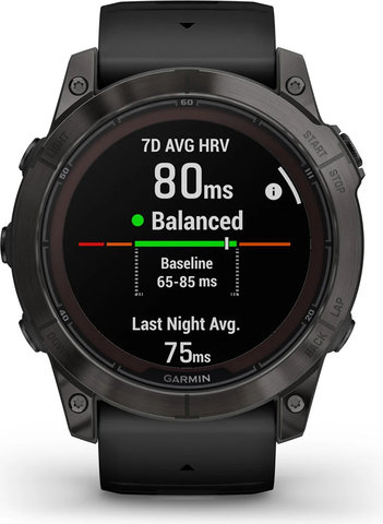 Garmin fēnix 7X Pro Sapphire Solar Edition Titan Smartwatch - schwarz-carbongrau