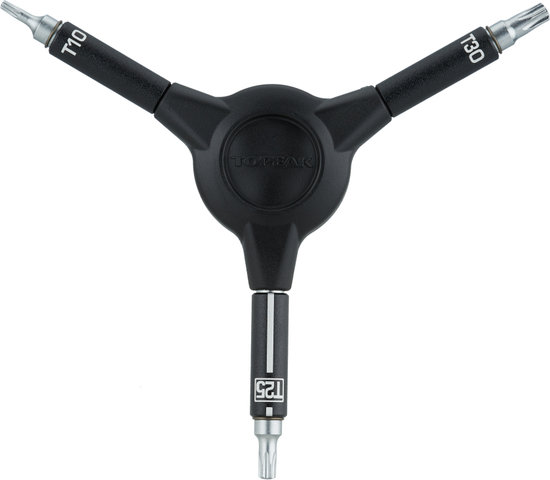 Topeak Clef à 3 Bras en Y Y-Torx Speed Wrench T10 / T25 / T30 - noir