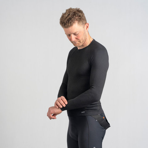 GripGrab PACR Winter Seamless L/S Unterhemd - black | M