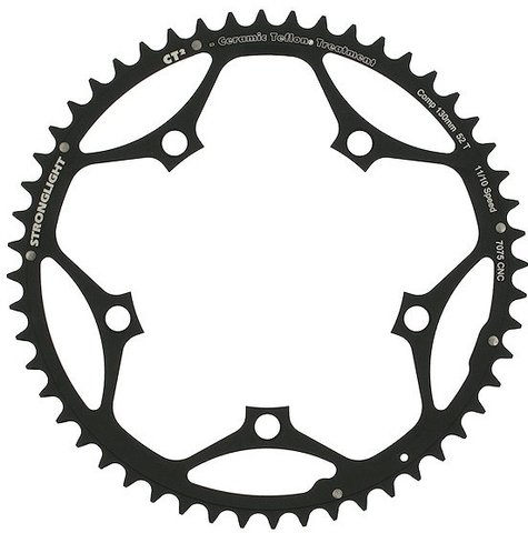 Stronglight CT2 Road Chainring 10-/11-speed, 5-Arm, 130 mm BCD - black/52 tooth