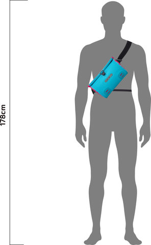 ORTLIEB Sacoche de Guidon Velo-Sling - cyber blue-cyber blue pink