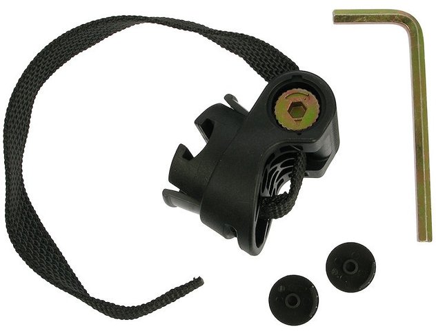 Halter TexKF Mini für Kabel-, Spiralkabel- und Steel-O-Flex-Schlösser - schwarz/21-80 mm Durchmesser