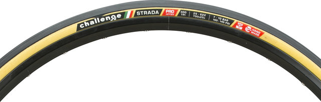 Challenge Strada Pro 28" Folding Tyre Set of 2 - black-brown/28 /25 mm/25-622