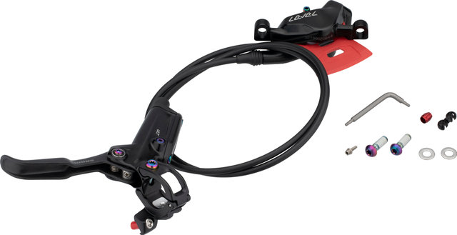 SRAM Freno de disco Level Ultimate Carbon - black anodized-rainbow/Rueda delantera/Flip-Flop (no específico de lado)