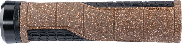 CONTEC Puños de corcho rectos Merge Mountain - marrón-negro | 140 mm | one size