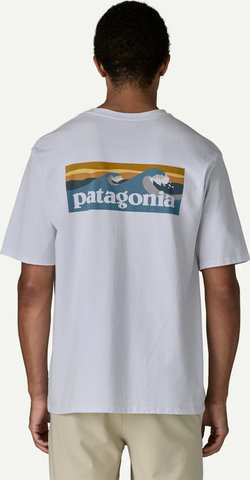 Patagonia T-shirt homme Boardshort Logo Pocket Responsibili-Tee - fiber white | S