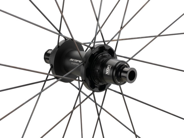 Scope Cycling Juego de ruedas R4.G Disc Center-Lock 28'' - black | 142 mm | 100 mm | SRAM XDR | 28"