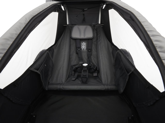 Croozer Kid Keeke 1 Kids Trailer 2-in-1 with Buggy Set - mountain grey/20"