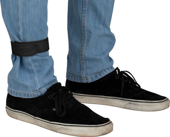 Brooks Sangle pour Pantalon Trouser Strap en Cuir Véritable - black