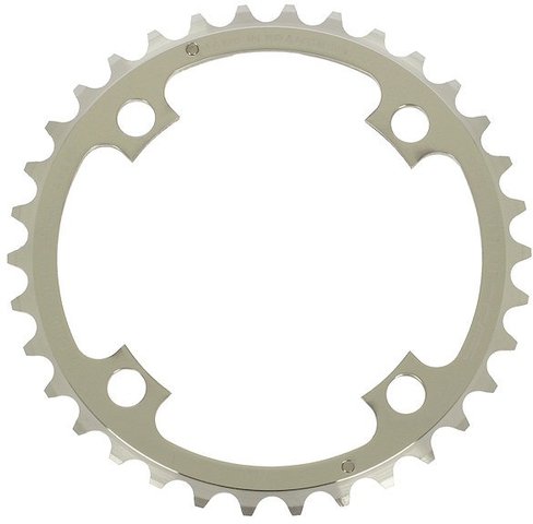TA Chinook Chainring, 4-arm, Centre, 104 mm BCD - silver/34 tooth