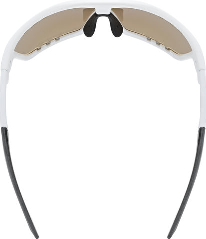uvex sportstyle 706 CV V colorvision variomatic sports glasses - white matte/litemirror red