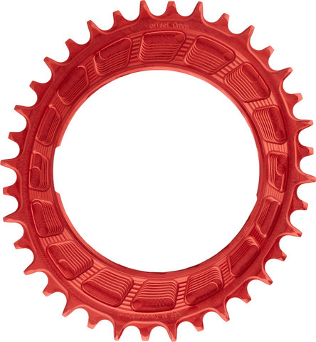 Garbaruk Thread Mount chainring for SRAM XX/XX SL PM 0 mm Oval - red/36/36 