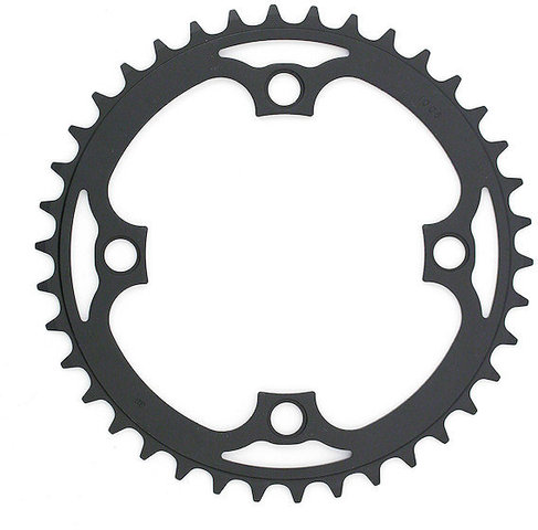 Truvativ Plato Singlespeed 4 brazos, Acero, Círculo de agujeros de 104 mm - negro/38 dientes