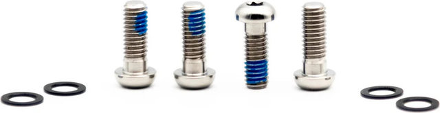OAK Components Juego de Tornillos de Titanio M6x16 para Adaptador de Frenos de disco - raw