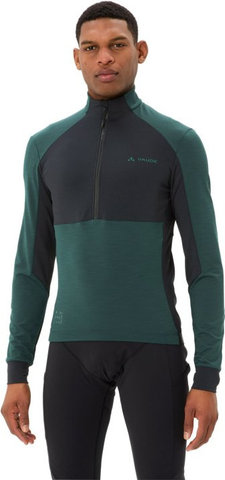 VAUDE Mens Kuro Halfzip LS Tricot - deep pond/S