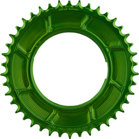 Garbaruk Plateau Thread Mount pour SRAM RED XPLR AXS PM Rond - green | 42 | 42 
