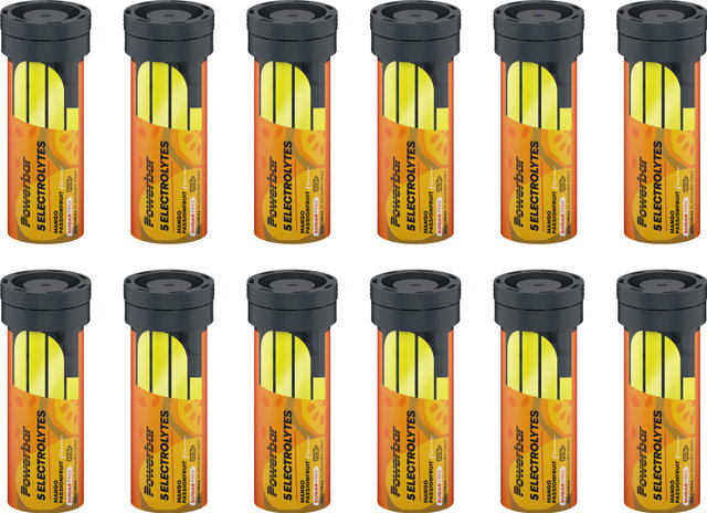 Powerbar 5Electrolytes Sports Drink Sportgetränk Brausetabletten - Box (42gx12) - mango passionfruit