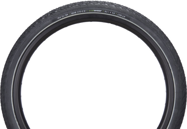 Schwalbe Cubierta de Alambre Green Marathon Performance ADDIX Eco E-50 24" - negro-reflejante | 47-507 | 47 mm | 1.75 | 24 