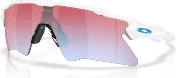 Oakley Lunettes de sport Radar EV Heater - polished white | prizm snow sapphire