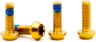 OAK Components Juego de Tornillos titanio M3x9 SRAM cojinete de palanca / Hope tapa - gold