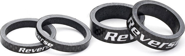 REVERSE Components Carbon 1 1/8" Spacer Set - black