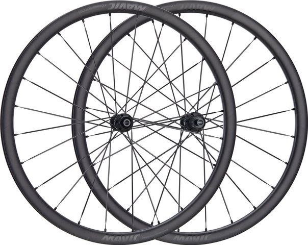 Mavic Juego de ruedas Cosmic SLR 32 Disc Center Lock 21 mm 28" de carbono - negro/Shimano carretera/142 mm/100 mm/28"