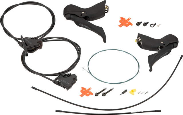 Shimano Set de frenos de disco GRX BR-RX400 + ST-RX600 / BL-RX600 - negro/Set/left/right (side-specific)
