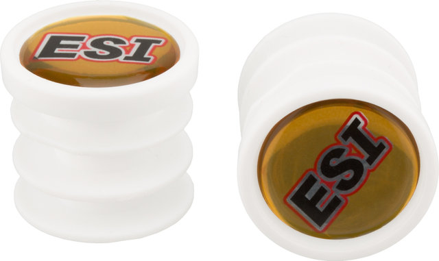 ESI Embouts de Guidon Bar Plugs - blanc