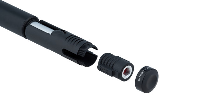 crankbrothers Klic HV Minipumpe mit CO2-Adapter und Manometer - midnight