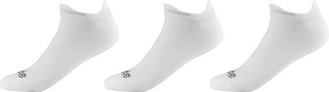 GripGrab Classic No Show Summer Socks 3-Pack - white/41 - 44