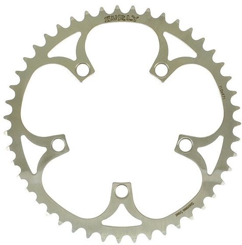Kettenblatt, 5-Arm, 110 mm Lochkreis - Edelstahl/47 Zähne