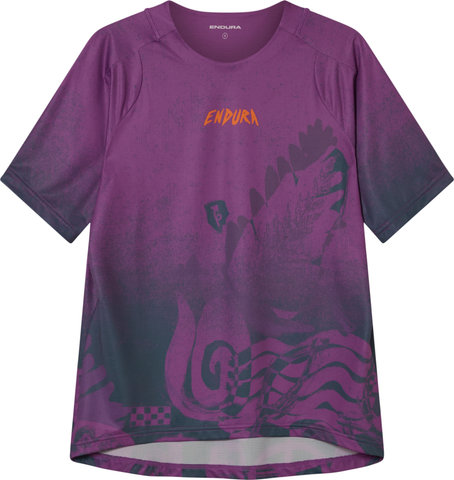 Endura Singletrack Print S/S Damen Trikot - end purple | M