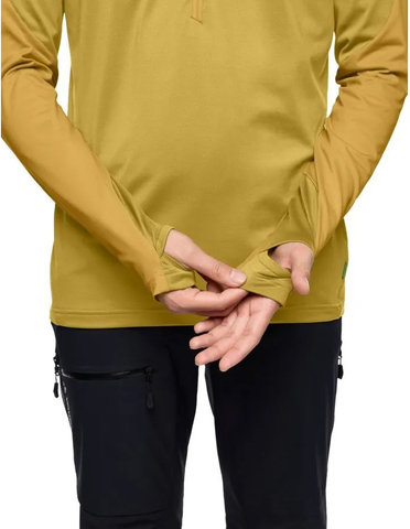 VAUDE Suéter de fleece para hombres Mens Livigno Halfzip II - hay/S