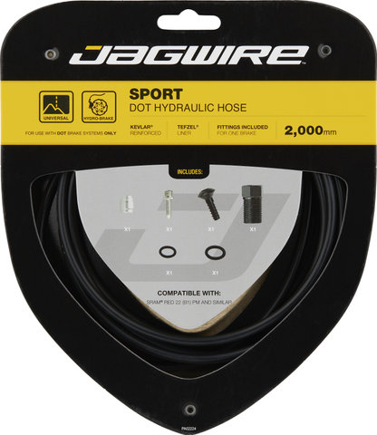 Jagwire Bremsleitung Sport Hydraulic für DOT - black/Red 22 PM / Force 22 PM