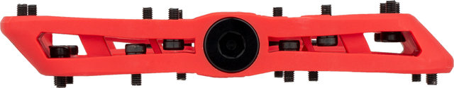 e*thirteen Base Flat Platform Pedals - red