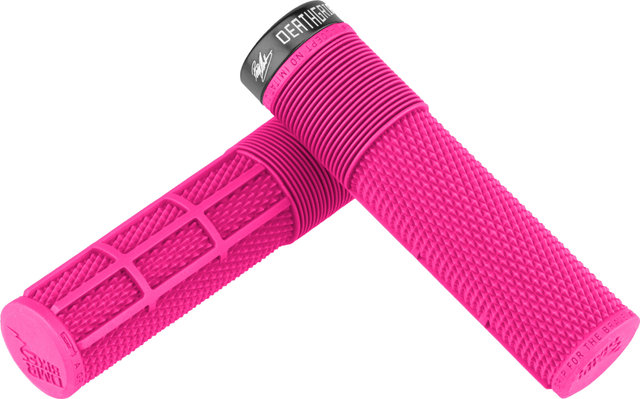 DMR Puños de manillar Brendog Death Grip FL Lock On - rosa/L