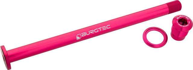 Burgtec Eje pasante para rueda trasera Evil Trail/MTB - toxic barbie pink/157 mm