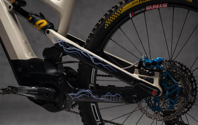 DYEDBRO E-bike Frame Protection Film Set - lightning blue