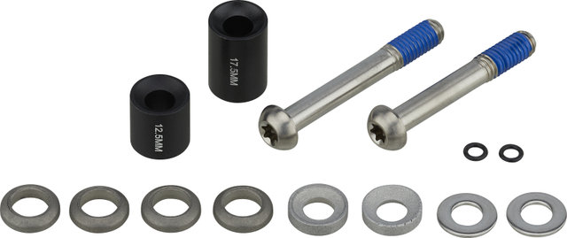 SRAM Adaptador frenos de disco titanio CPS c. Spacer para discos de 180 mm - schwarz | 180 mm | Post Mount