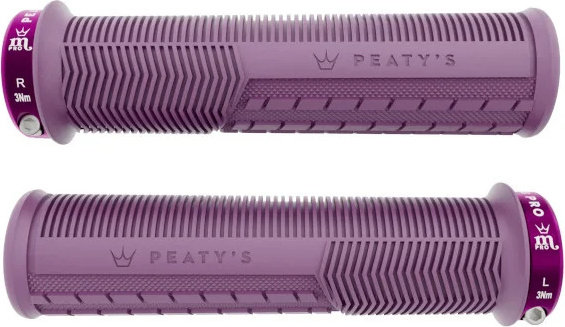Peaty's Poignées de guidon verrouillables Monarch Pro Grip Mushroom - plum | 30 - 32 mm