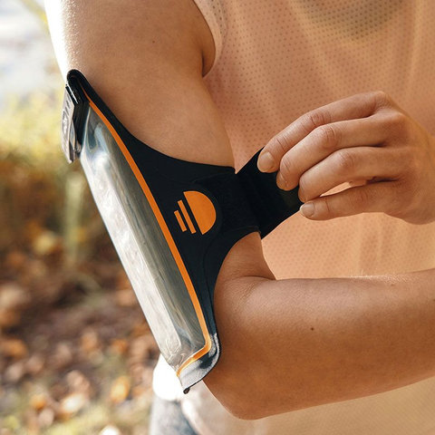 FIDLOCK Hermetic Armband Handyhülle - schwarz-orange