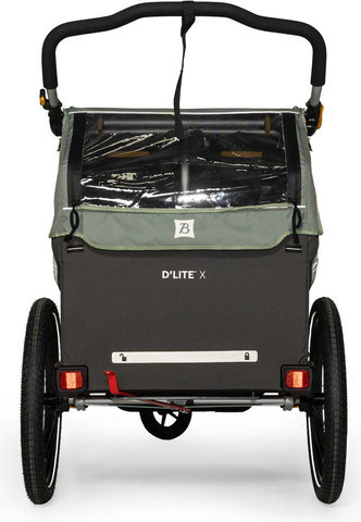 Burley Remolque para niños D'Lite X Double - sage green-grau | 20"